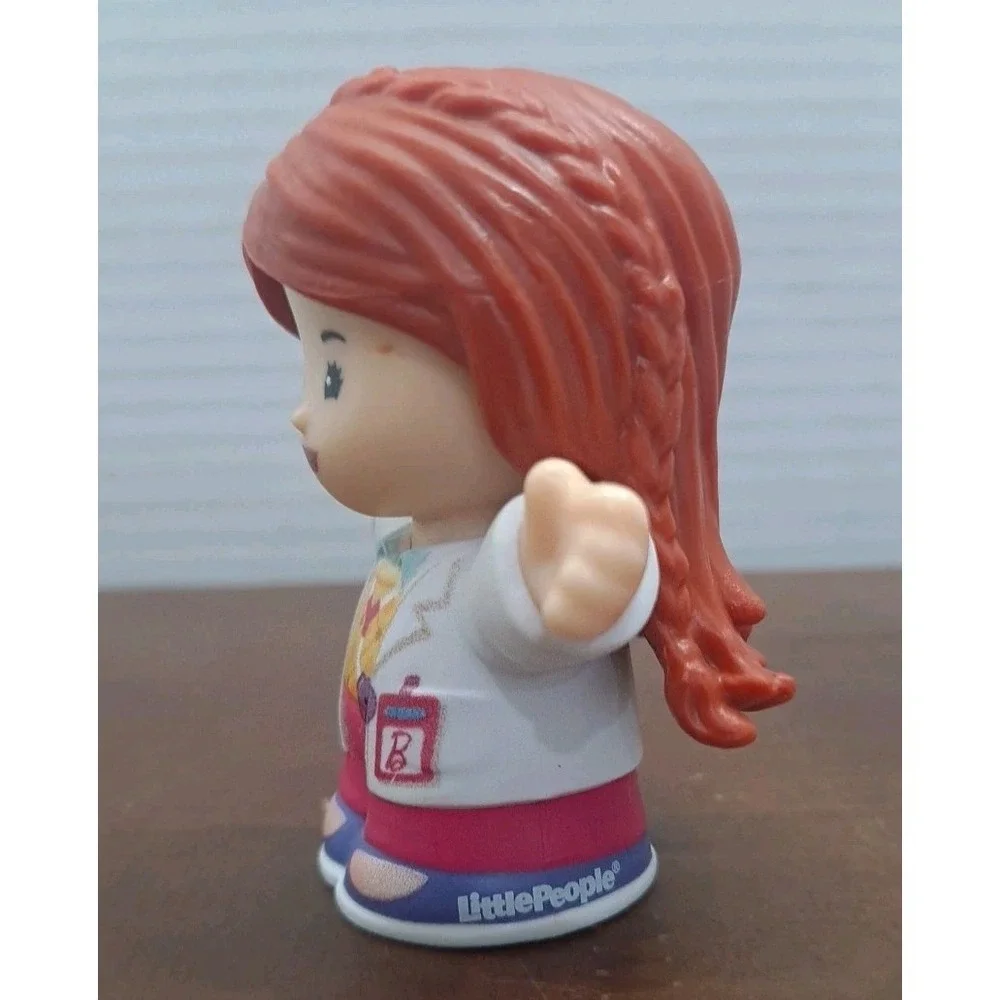 Fisher Price Little People GIRL BARBIE Red Head Doctor Nurse Hospital